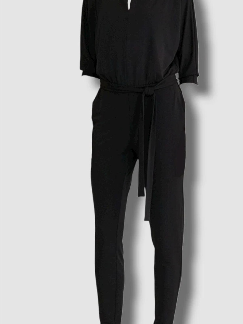 Lauren Ralph Lauren Drattea Jumpsuit
Size Medium, Black Leather